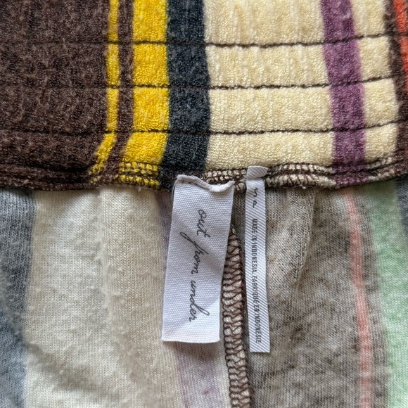 Urban Outfitters “Out From Under” Womens Striped Terry Low Rise Shorts - S - Picture 9 of 9